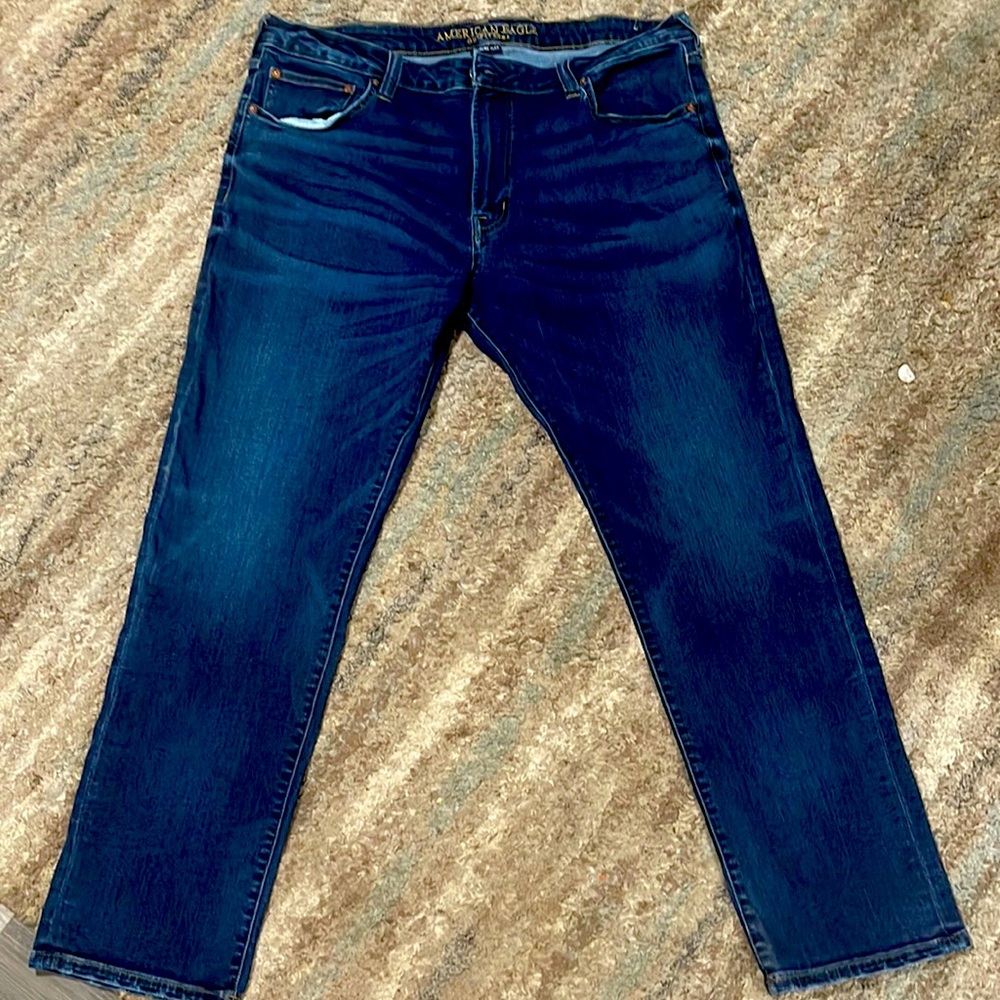 Mens American Eagle air flex + original straight leg jeans 38x30 NWOT